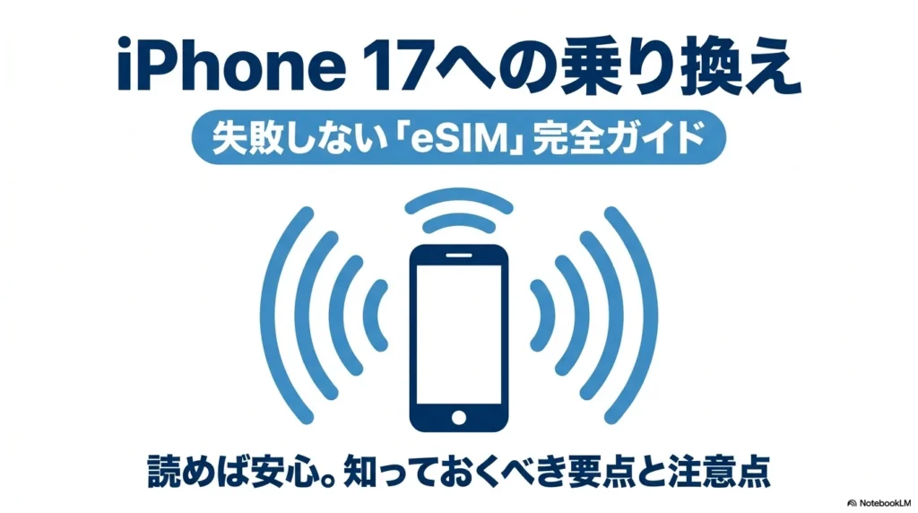 iPhone 17への乗り換え失敗しないeSIM完全ガイドのタイトル画像