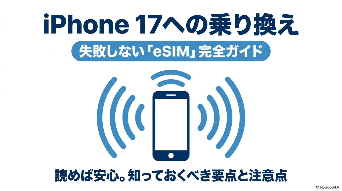 iPhone 17への乗り換え失敗しないeSIM完全ガイドのタイトル画像