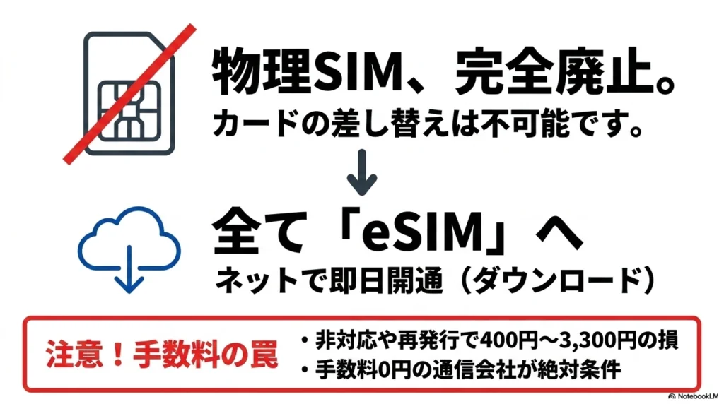 iPhone 17 × 格安SIM 乗り換え完全攻略ガイド iPhone 17 Proは物理SIMが完全廃止されeSIM専用に。手数料の罠に注意