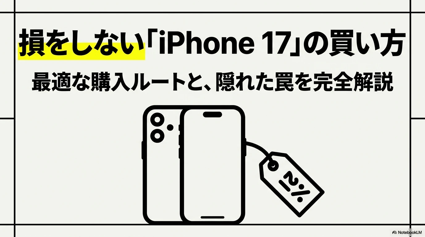 損をしないiPhone 17の買い方と最適な購入ルート
