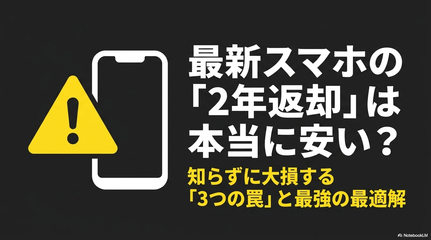 最新スマホの「2年返却」は本当に安い？知らずに大損する「3つの罠」と最強の最適解