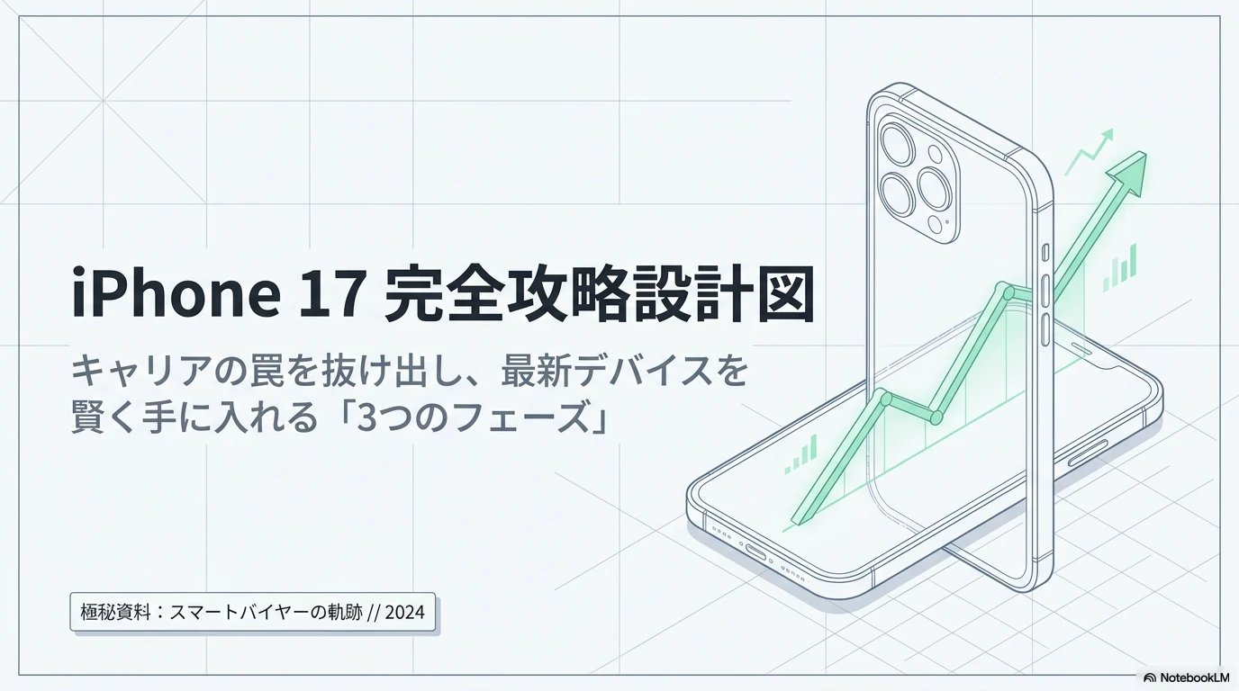 iPhone 17の買い替えと通信費見直しのポイントをまとめた完全攻略設計図のタイトルスライド